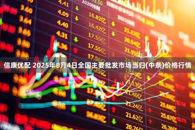 信康优配 2025年8月4日全国主要批发市场当归(中条)价格行情