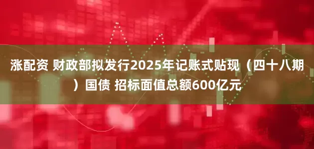 涨配资 财政部拟发行2025年记账式贴现（四十八期）国债 招标面值总额600亿元