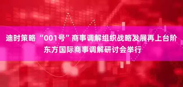 迪时策略 “001号”商事调解组织战略发展再上台阶 东方国际商事调解研讨会举行